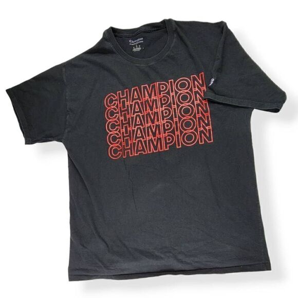 Champion Black Tee Large - Picture 1 of 1